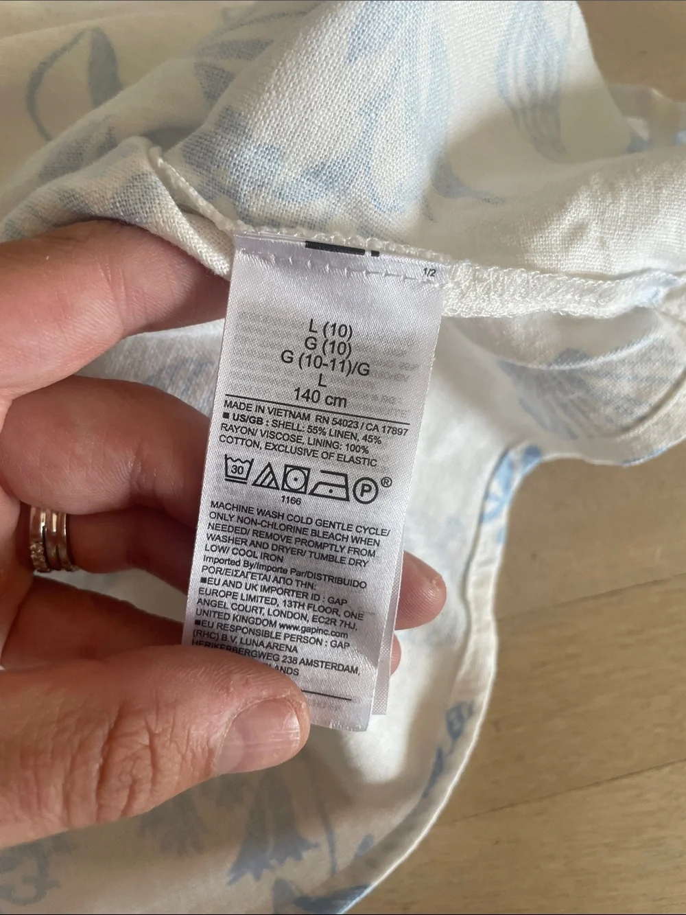 NWT Gap Kids Linen-Blend Dress